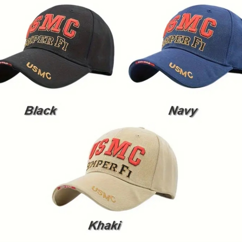 USMC Marine Corps Baseball Hat.  See all pics choose style/color/mes…